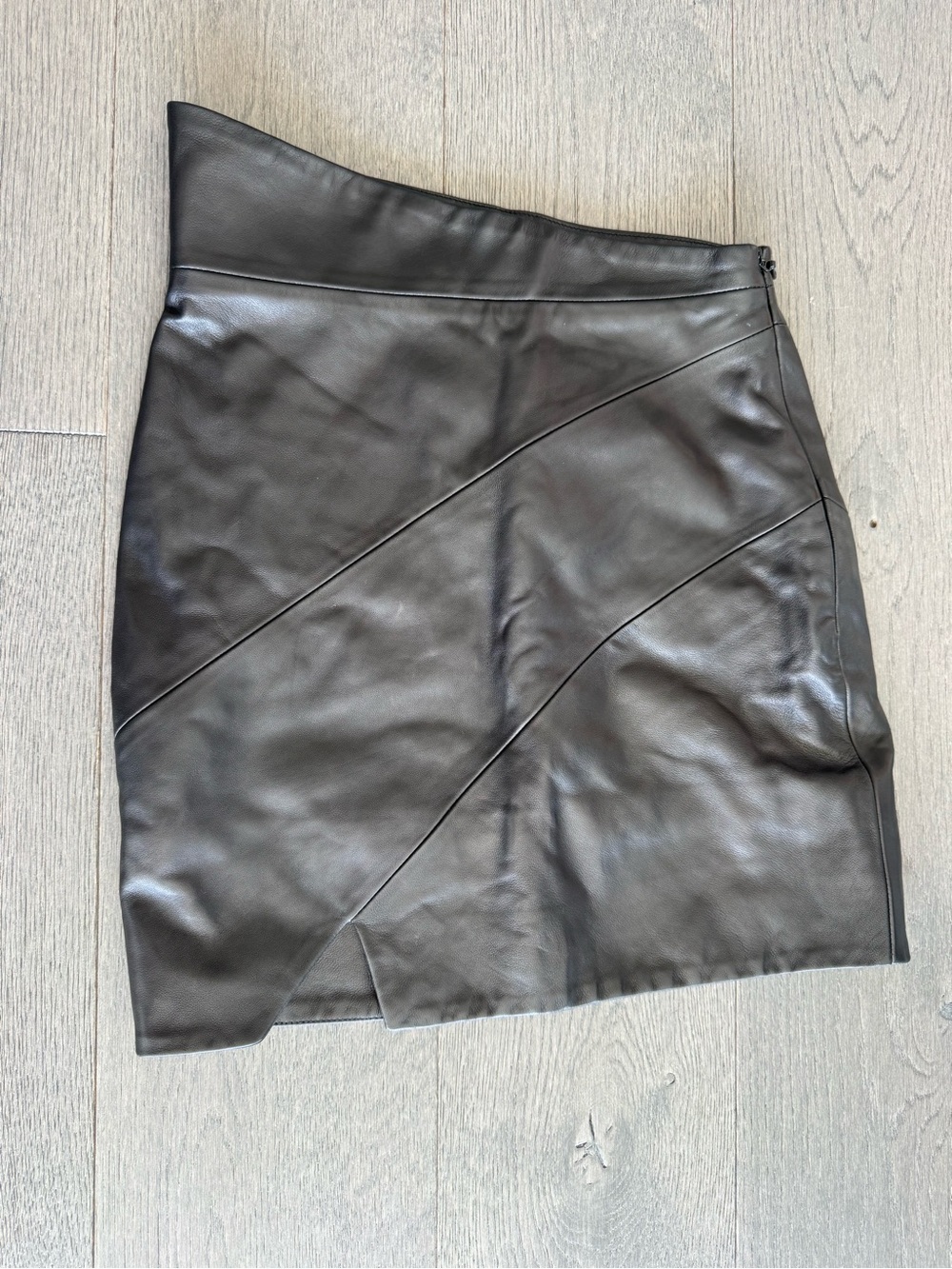 Michelle Mason leather skirt